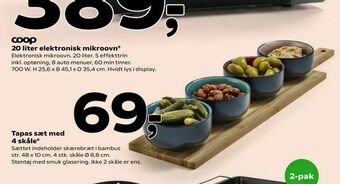 Coop 365 Tapas sæt med 4 skåle tilbud