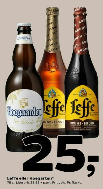 Coop 365 Leffe eller Hoegarten tilbud