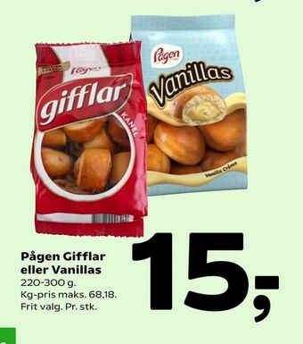 Coop 365 Pågen Gifflar eller Vanillas tilbud