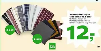 Coop 365 Viskestykker 2-pak eller karklude 2-pak tilbud
