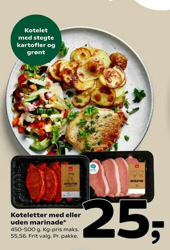 Coop 365 Koteletter med eller uden marinade tilbud