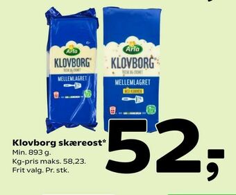 Coop 365 Klovborg skæreost tilbud