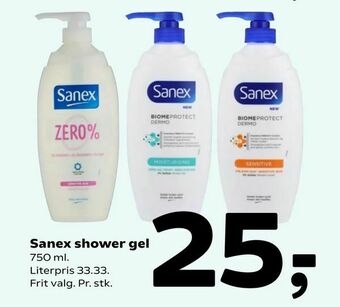 Coop 365 Sanex shower gel tilbud