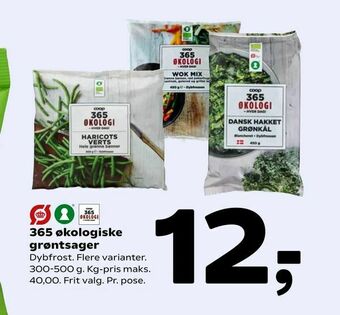 365 økologiske grøntsager