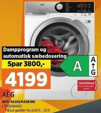 Power Wifi Vaskemaskine L7FQS966E2 tilbud