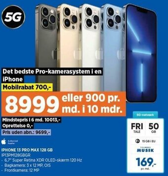 Power iPhone 13 Pro Max 128Gb tilbud