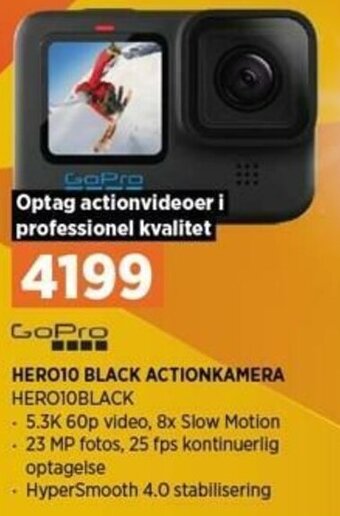 Power Hero10 Black Actionkamera tilbud