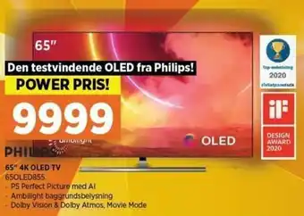 Power 65" 4K Oled Tv 65OLED855 tilbud