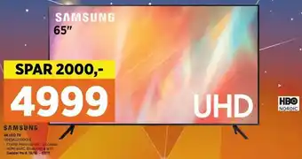 Power 4K LED TV UE65AU7105KXX tilbud