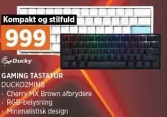 Power Gaming Tastatur DUCKO2MINB tilbud