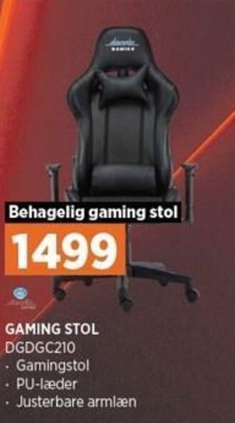 Power Gaming Stol DGDGC210 tilbud