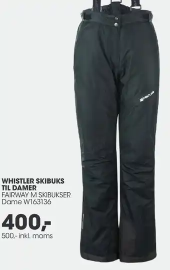 Sportigan Whistler Skibuks Til Damer 500 Inkl.Moms tilbud