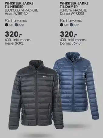 Whistler Jakke Til Herrer 400 Inkl.Moms