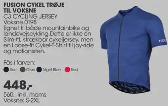 Sportigan Fusion Cykel Trøje Til Voksne 560 Inkl.Moms tilbud