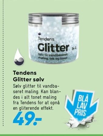 Tendens Glitter sølv