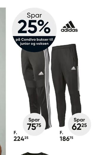 Bilka Condivo bukser til junior og voksen tilbud