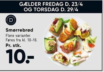 Bilka Smørrebrød tilbud