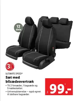 Lidl Sæt med bilsædeovertræk tilbud