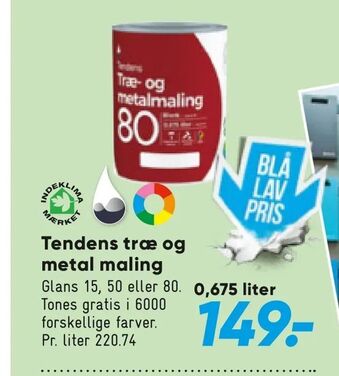Bilka Tendens træ og metal maling tilbud