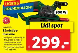 Lidl Båndslibe- maskine tilbud