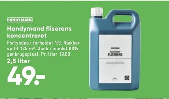 Handymand fliserens koncentreret
