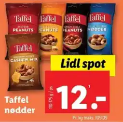 Lidl Taffel nødder tilbud
