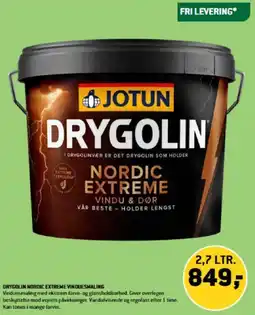 XL-BYG DRYGOLIN NORDIC EXTREME VINDUESMALING tilbud
