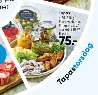 Bilka Tapas tilbud