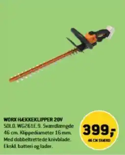 XL-BYG WORX HEKKEKLIPPER 20V tilbud