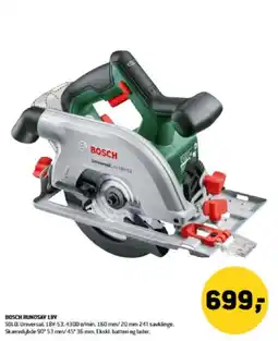 XL-BYG BOSCH RUNDSAV 18V tilbud