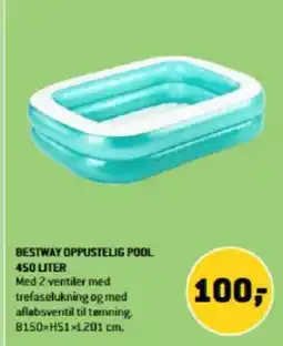 XL-BYG BESTWAY OPPUSTELIG POOL 450 LITER tilbud