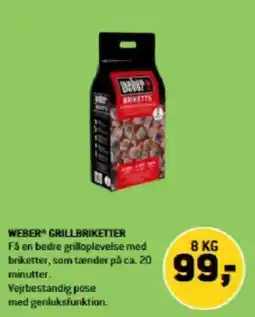 XL-BYG WEBER GRILLBRIKETTER tilbud