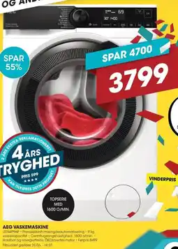Punkt1 AEG VASKEMASKINE tilbud