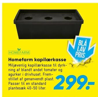 Bilka Homefarm kapilærkasse tilbud