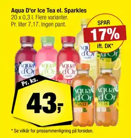 Calle Aqua D'or Ice Tea el. Sparkles tilbud