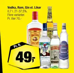 Calle Vodka, Rom, Gin el. Likør tilbud