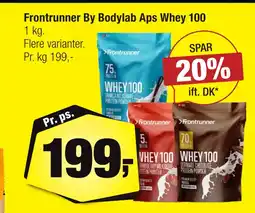 Calle Frontrunner By Bodylab Aps Whey 100 tilbud