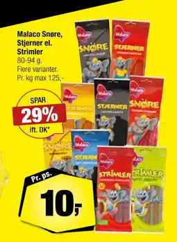 Calle Malaco Snøre, Stjerner el. Strimler tilbud