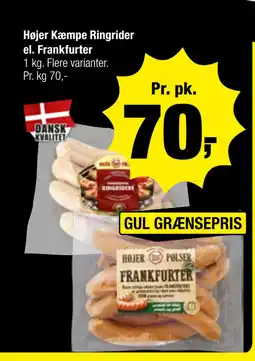 Calle Højer Kæmpe Ringrider el. Frankfurter tilbud