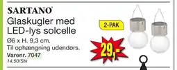 Harald Nyborg Glaskugler med LED-lys solcelle tilbud