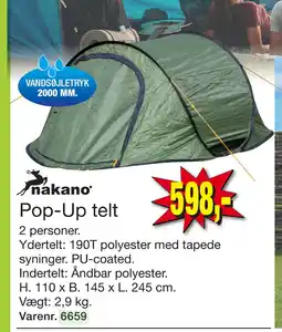 Harald Nyborg Pop-Up telt tilbud