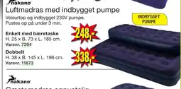 Harald Nyborg Luftmadras med indbygget pumpe tilbud