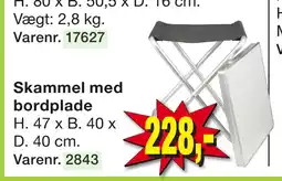 Harald Nyborg Skammel med bordplade tilbud