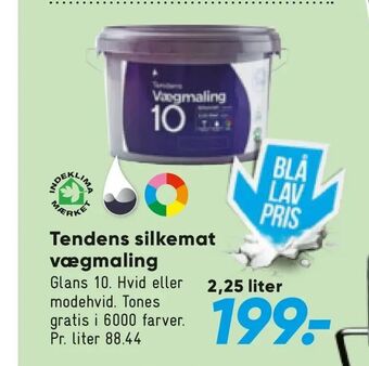 Bilka Tendens silkemat vægmaling tilbud