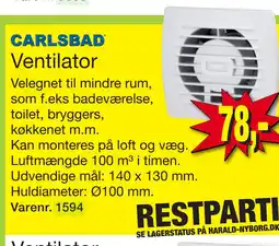 Harald Nyborg Ventilator tilbud