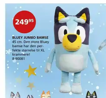 Bluey jumbo bamse