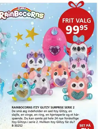 Kon-Tur RAINBOCORNS ITZY GLITZY SURPRISE SERIE 2 tilbud