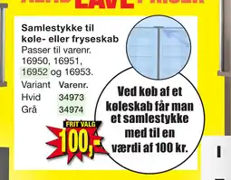 Harald Nyborg Samlestykke til køle- eller fryseskab tilbud