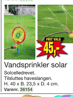 Vandsprinkler solar