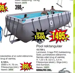 Harald Nyborg Pool rektangulær tilbud